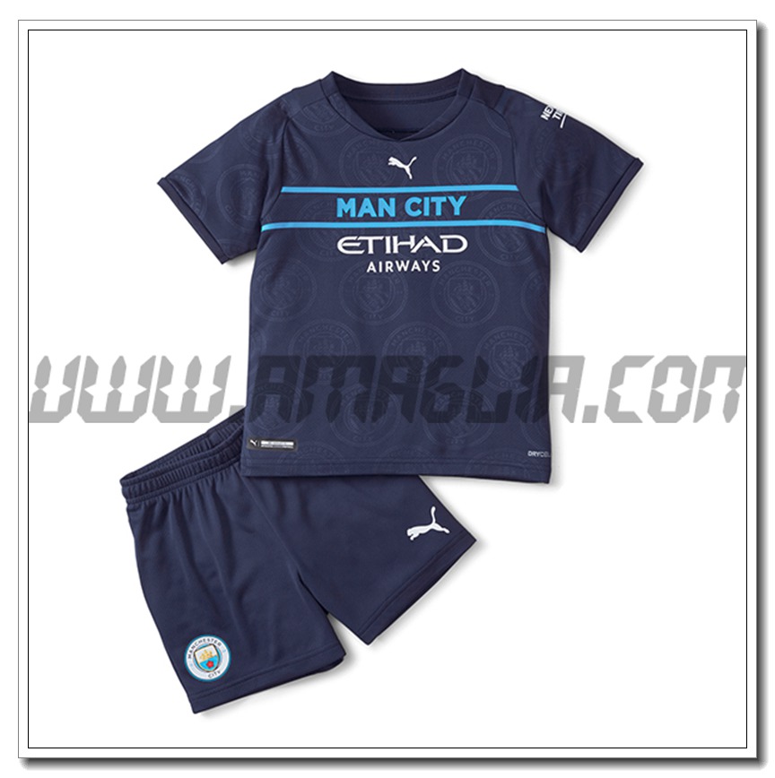 Kit Maglia Manchester City Bambino Terza 2021 2022