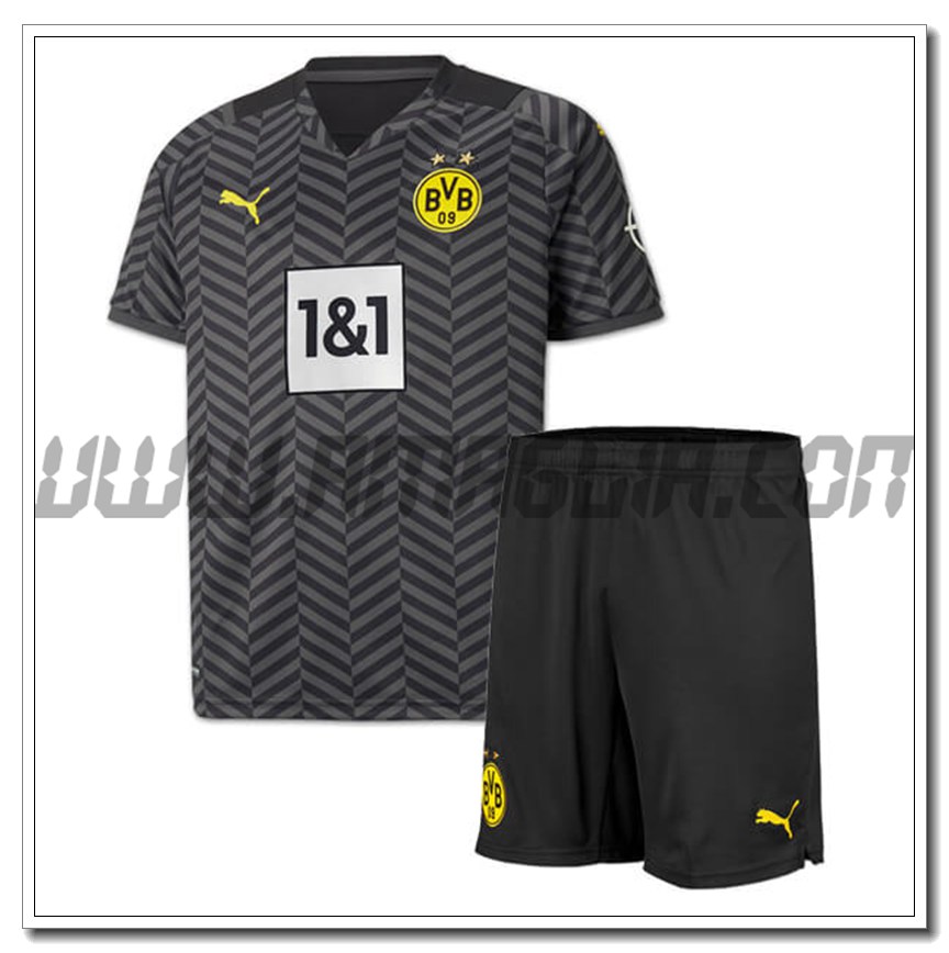 Kit Maglia Dortmund BVB Bambino Seconda 2021 2022