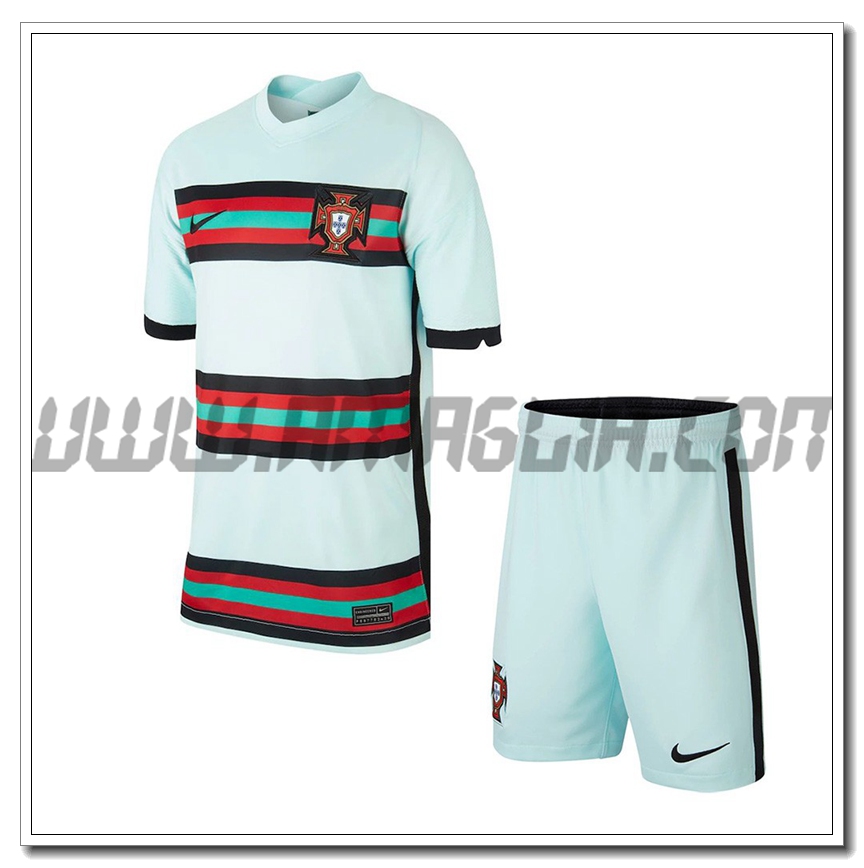 Kit Maglia Portogallo Bambino Seconda 2021 2022