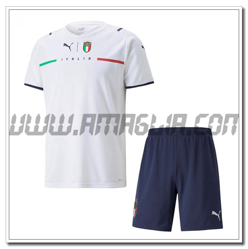 Kit Maglia Italia Bambino Seconda 2021 2022