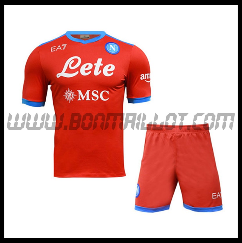 Kit Maglia SSC Napoli Bambino Seconda 2021 2022