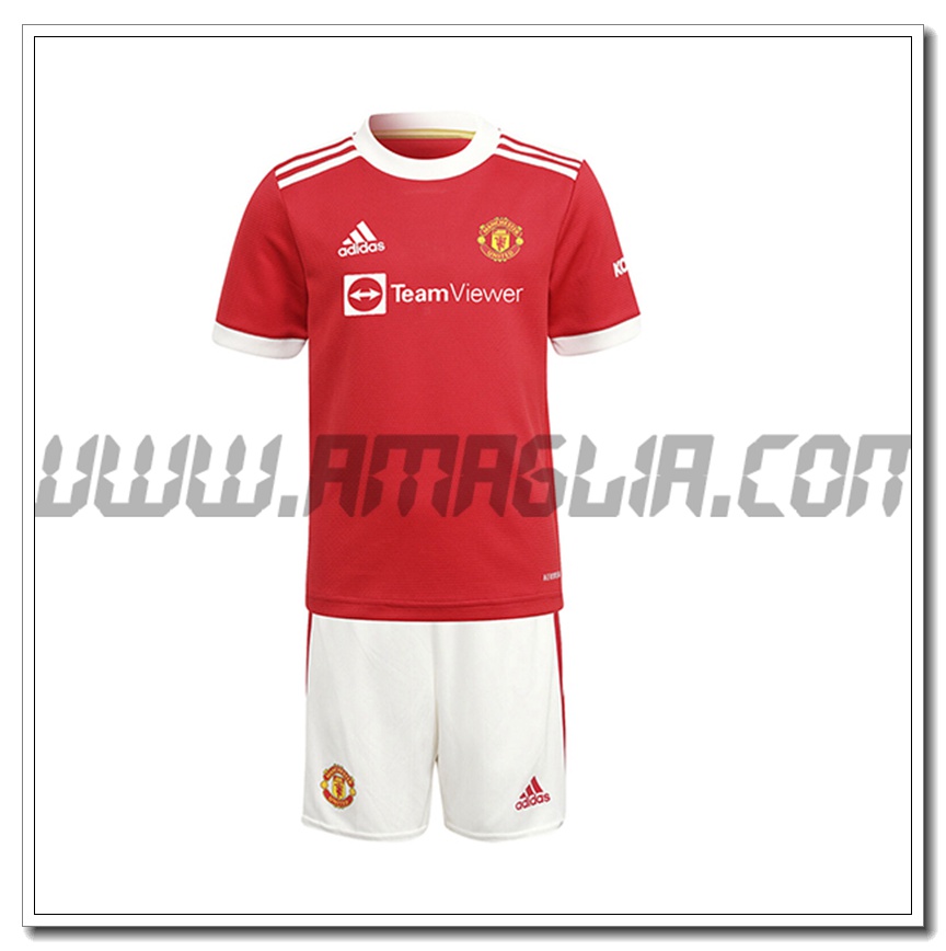 Kit Maglia Manchester United Bambino Prima 2021 2022