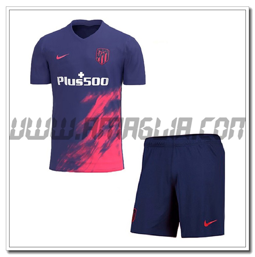 Kit Maglia Atletico Madrid Bambino Seconda 2021 2022