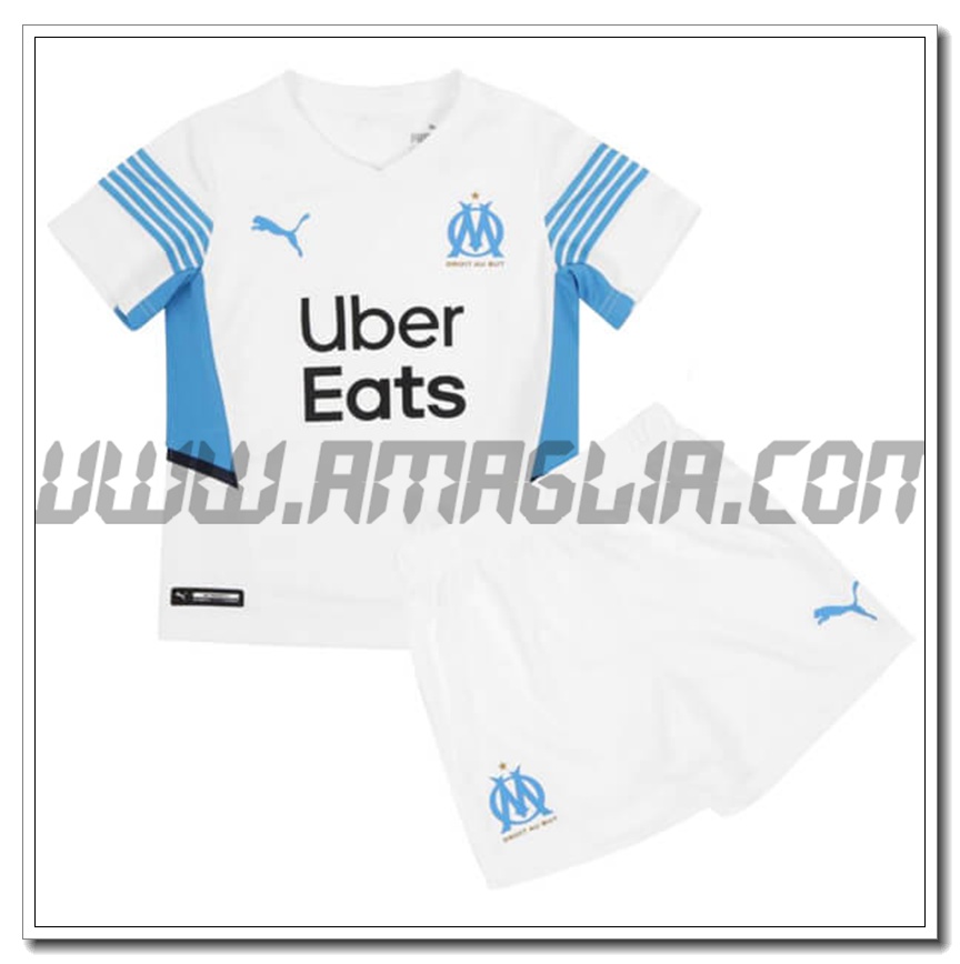 Kit Maglia Marsiglia OM Bambino Prima 2021 2022