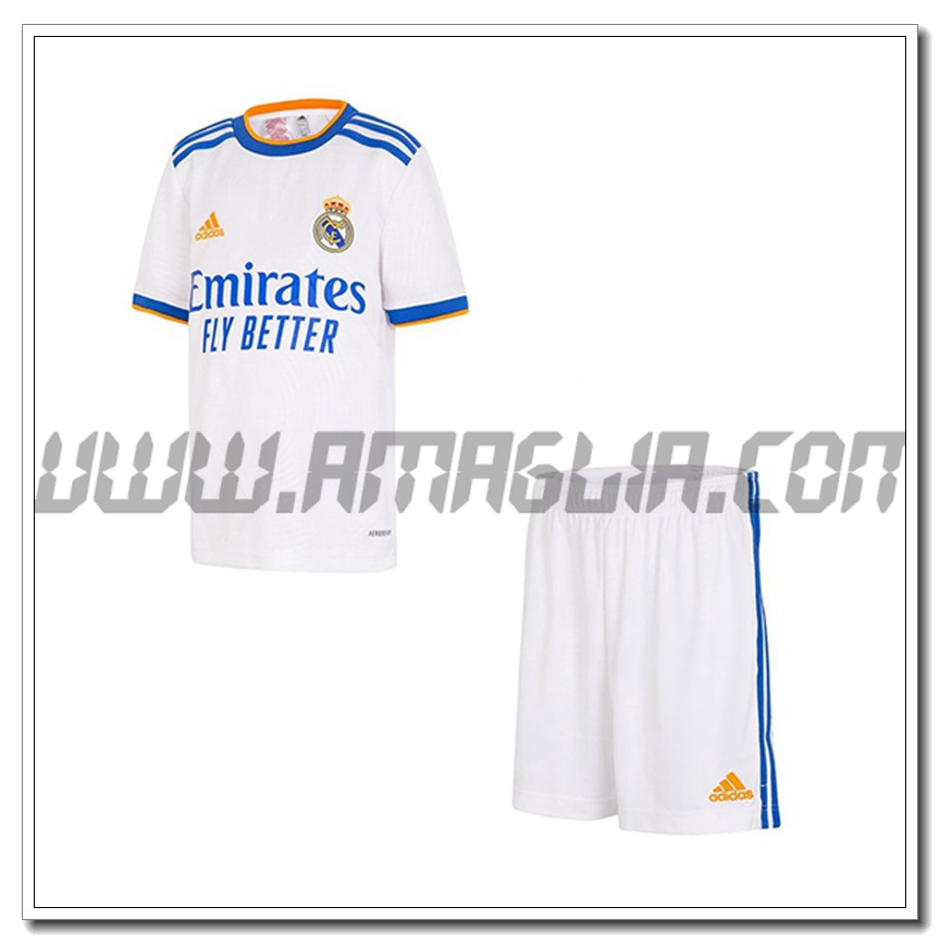 Kit Maglia Real Madrid Bambino Prima 2021 2022