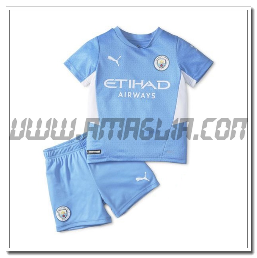 Kit Maglia Manchester City Bambino Prima 2021 2022