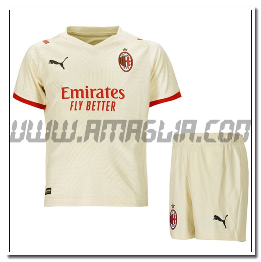Kit Maglia AC Milan Bambino Seconda 2021 2022