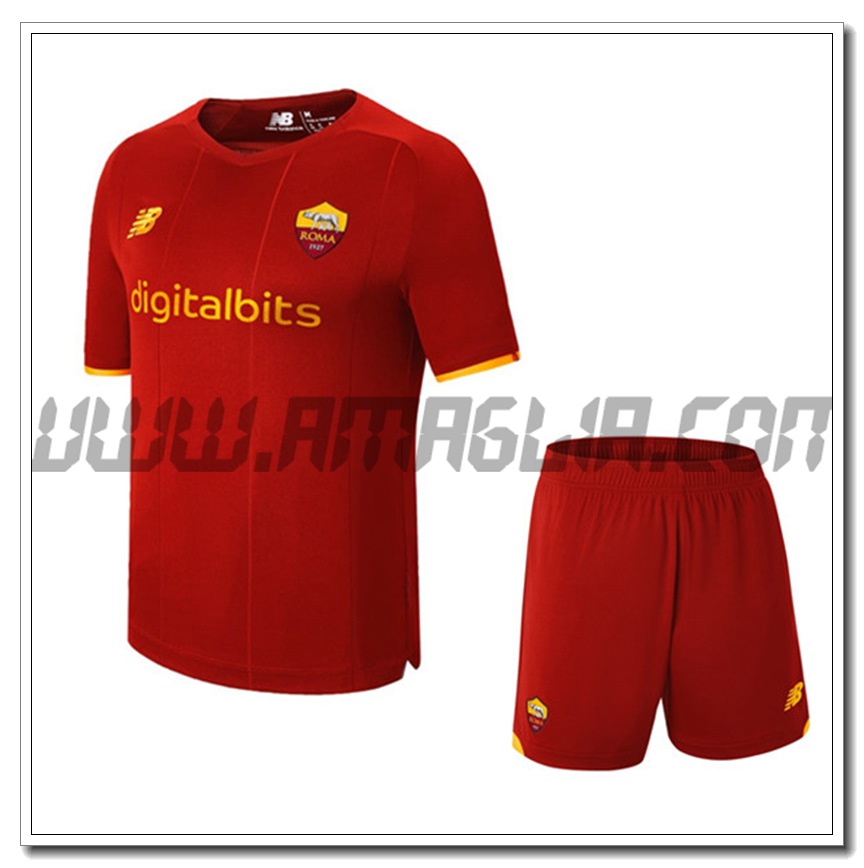 Kit Maglia AS Roma Bambino Prima 2021 2022