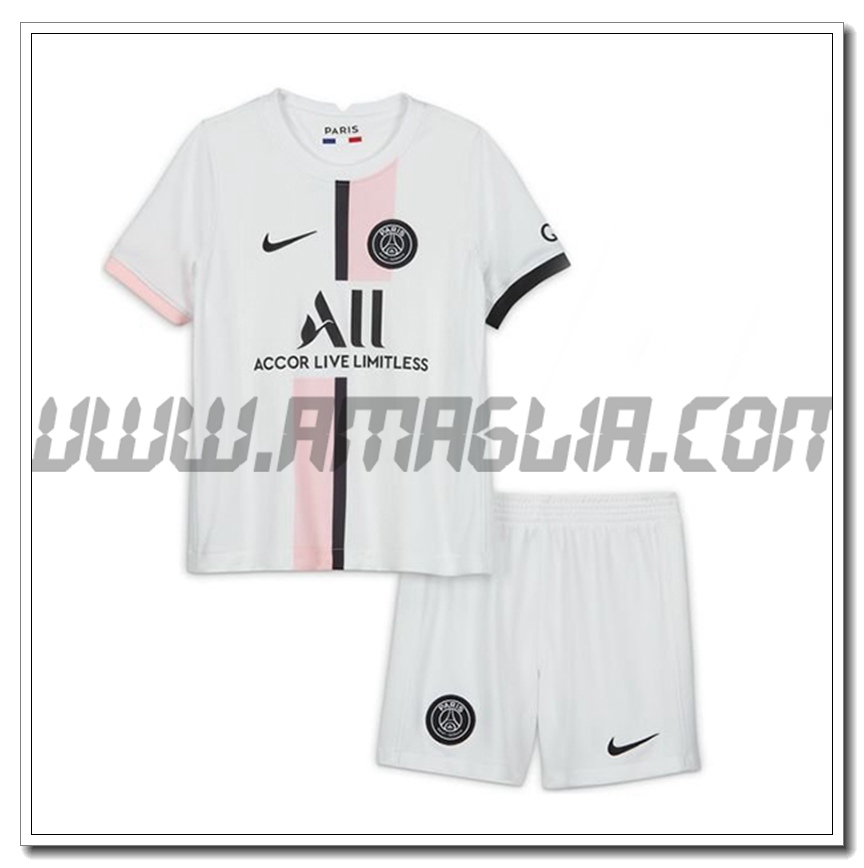 Kit Maglia Paris PSG Bambino Seconda 2021 2022