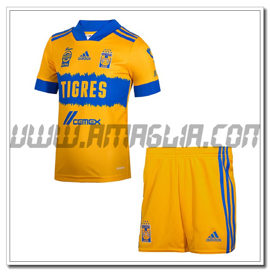 Kit Maglia Tigres UANL Bambino Prima 2021 2022
