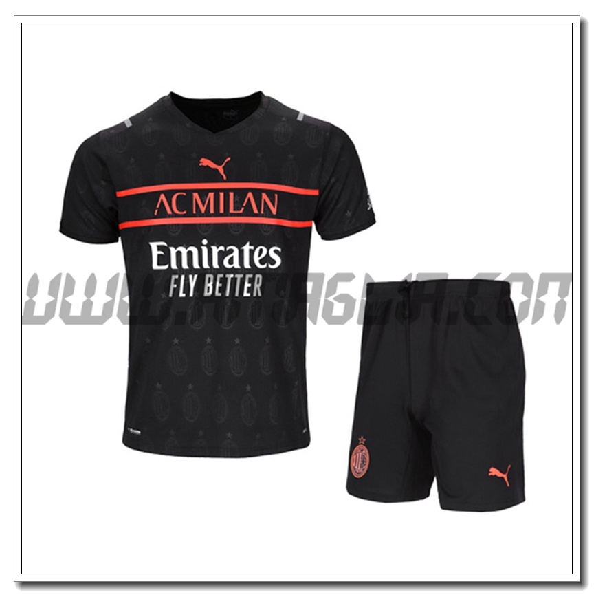 Kit Maglia AC Milan Bambino Terza 2021 2022