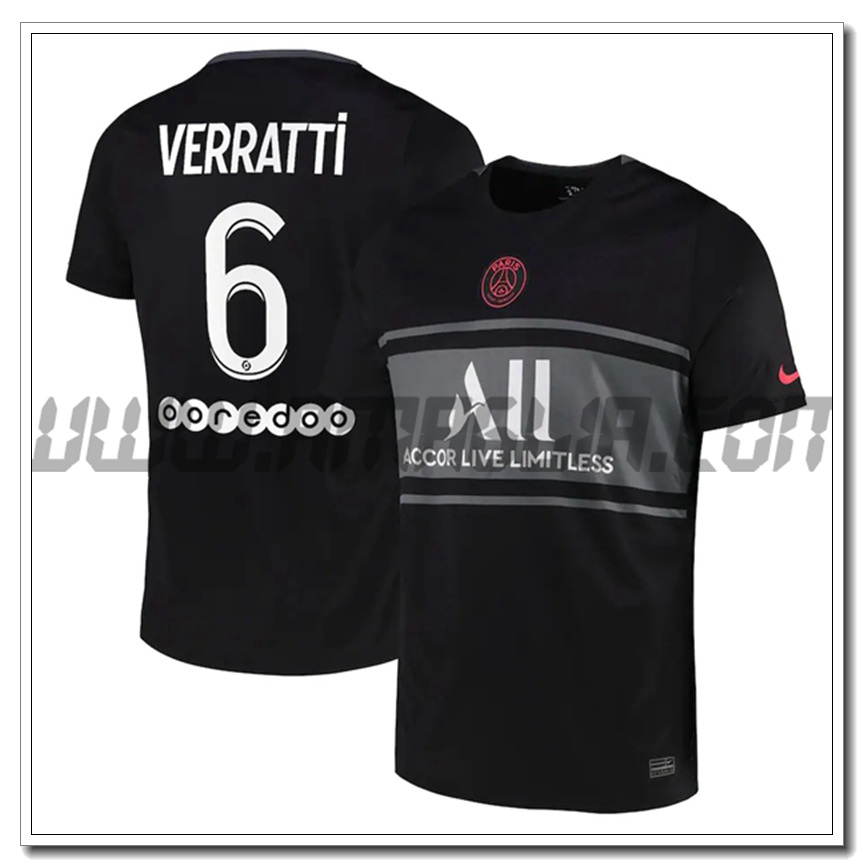 Terza Maglia Verratti 6 PSG Jordan 2021 2022