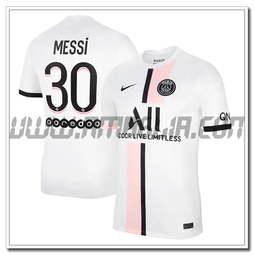 Seconda Maglia Messi 30 PSG Jordan 2021 2022