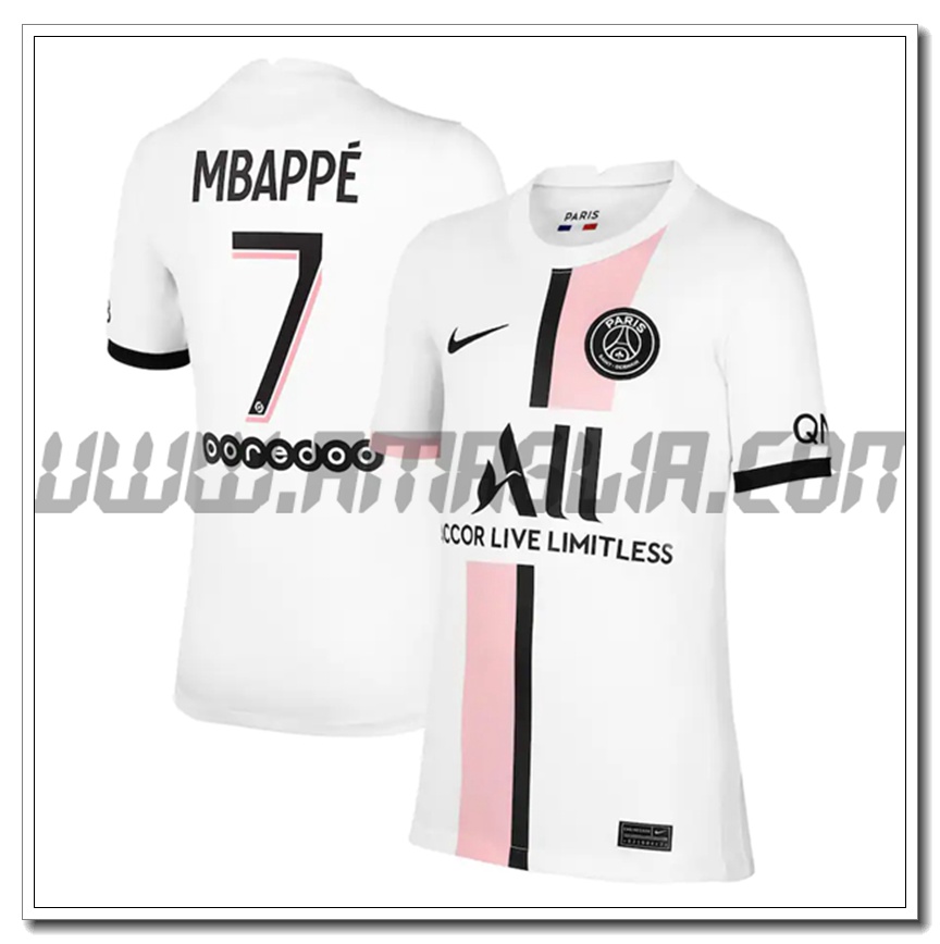 Seconda Maglia Mbappe 7 PSG Jordan 2021 2022