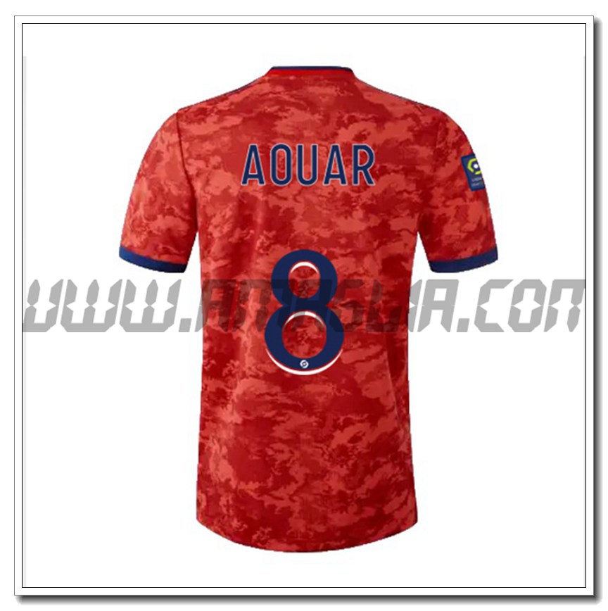 Seconda Maglia AOUAR 8 Lyon OL 2021 2022