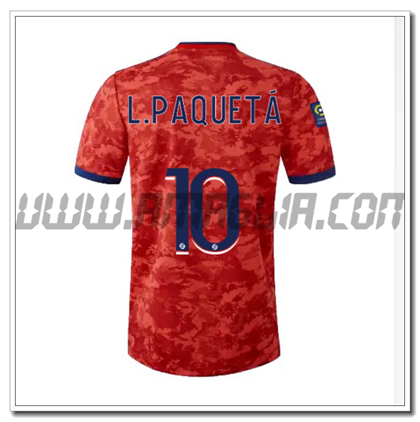 Seconda Maglia L.PAQUEYA 10 Lyon OL 2021 2022