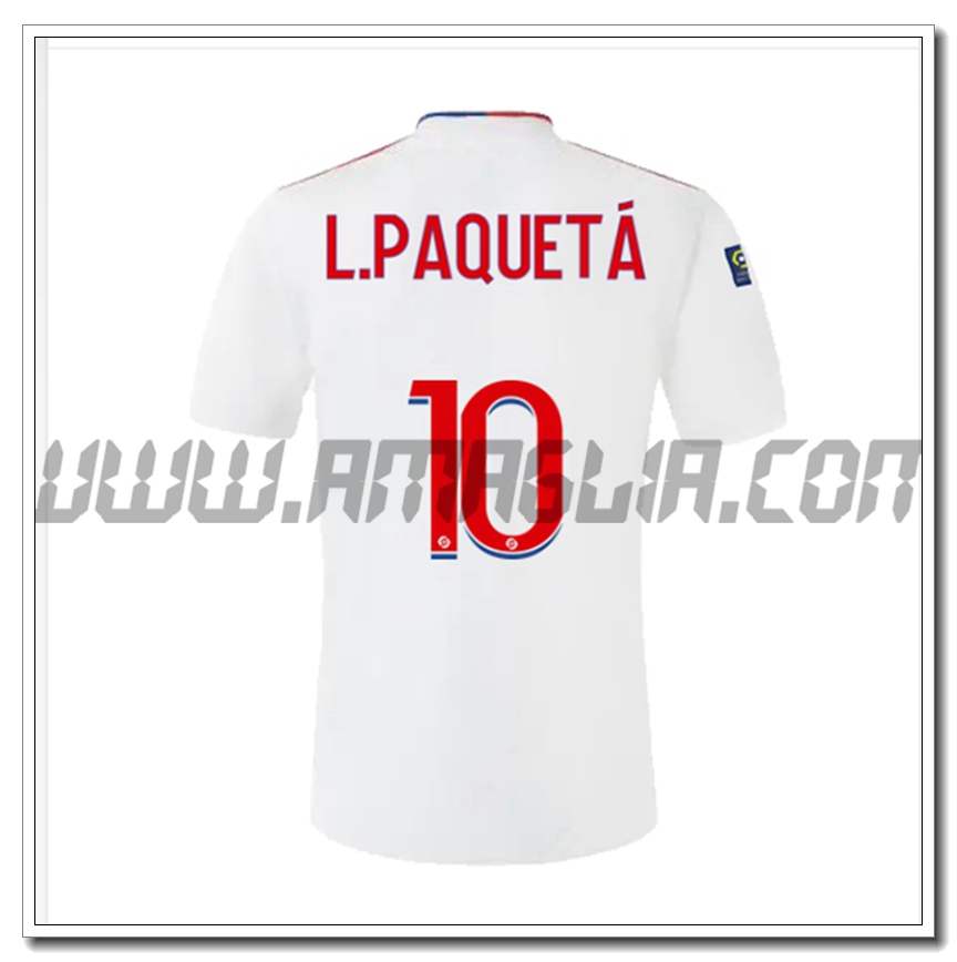 Prima Maglia L.PAQUEYA 10 Lyon OL 2021 2022