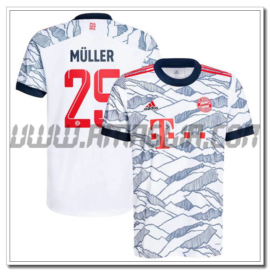 Terza Maglia Muller 25 Bayern Monaco 2021 2022