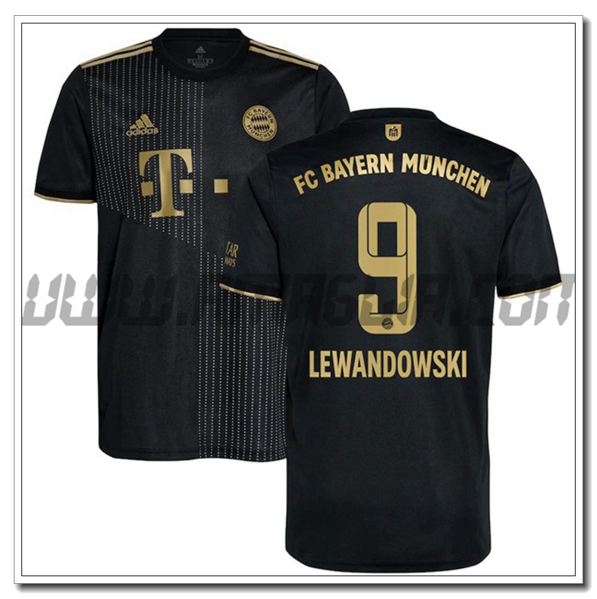 Seconda Maglia Lewandowski 9 Bayern Monaco 2021 2022