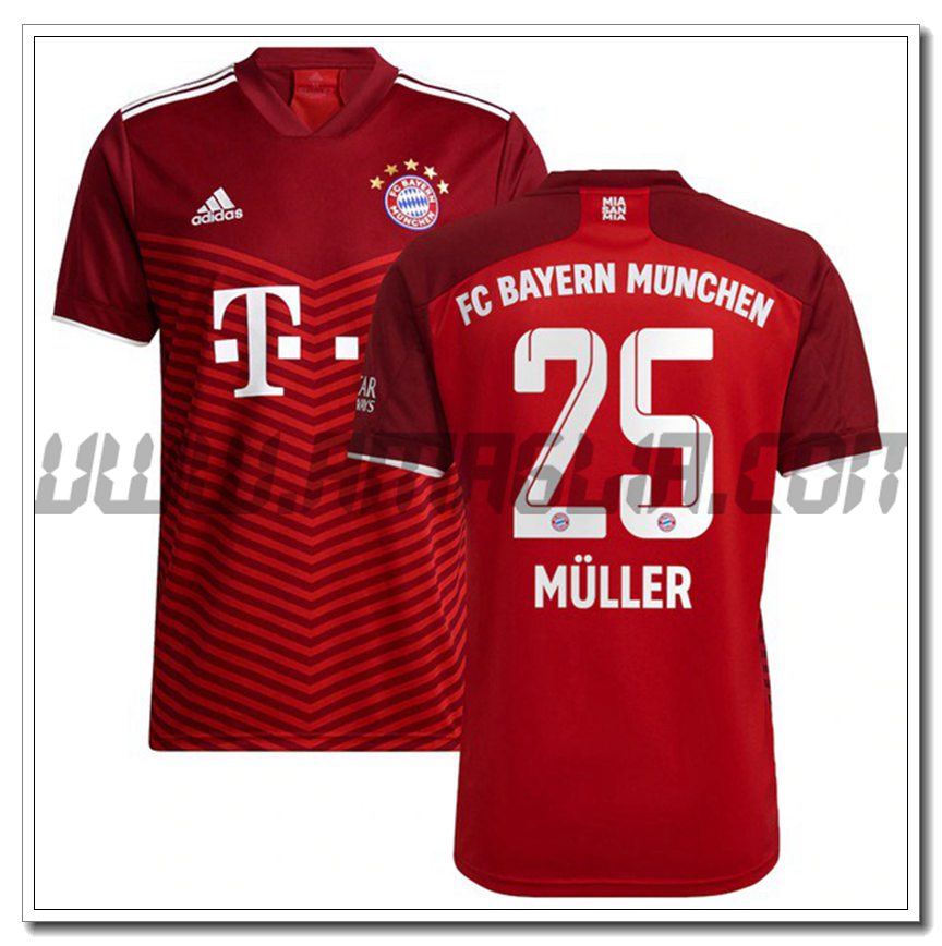 Prima Maglia Muller 25 Bayern Monaco 2021 2022