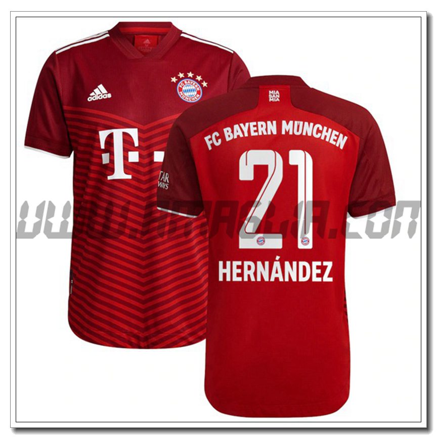 Prima Maglia Hernandez 21 Bayern Monaco 2021 2022