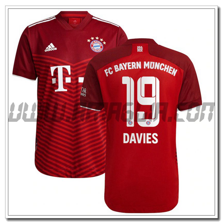 Prima Maglia Davies 19 Bayern Monaco 2021 2022