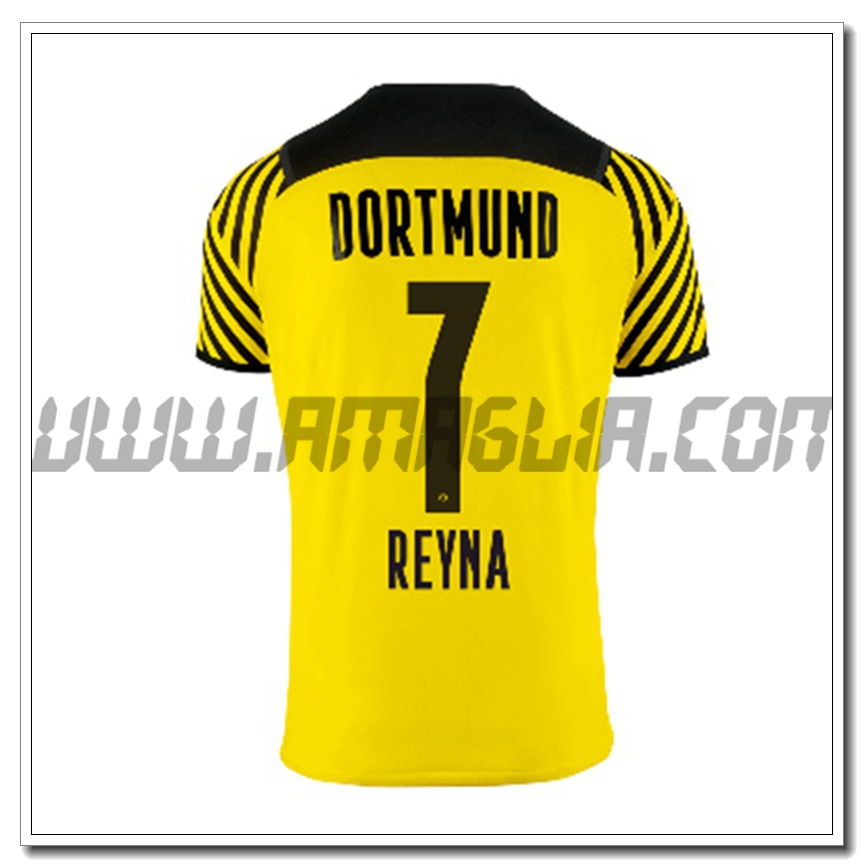 Prima Maglia Reyna 7 Dortmund BVB 2021 2022