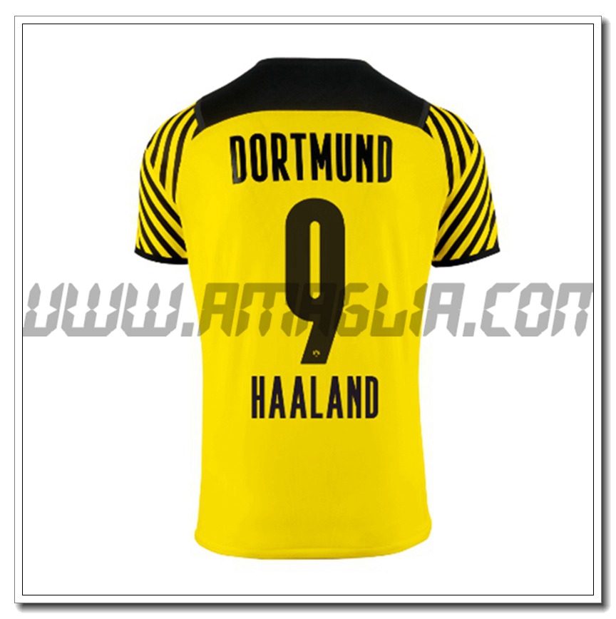 Prima Maglia Haaland 9 Dortmund BVB 2021 2022