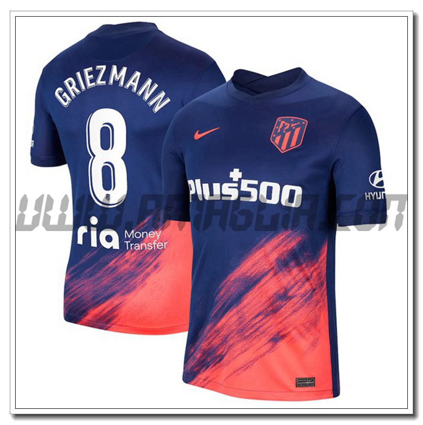 Terza Maglia Griezmann 8 Atletico Madrid 2021 2022
