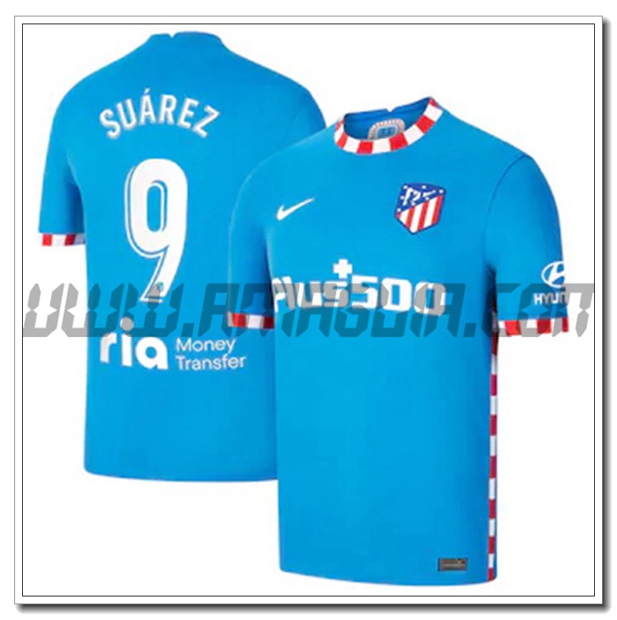 Seconda Maglia Suarez 9 Atletico Madrid 2021 2022