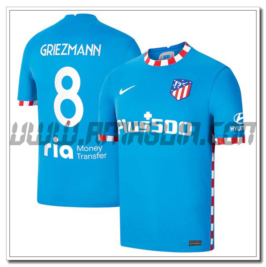 Seconda Maglia Griezmann 8 Atletico Madrid 2021 2022