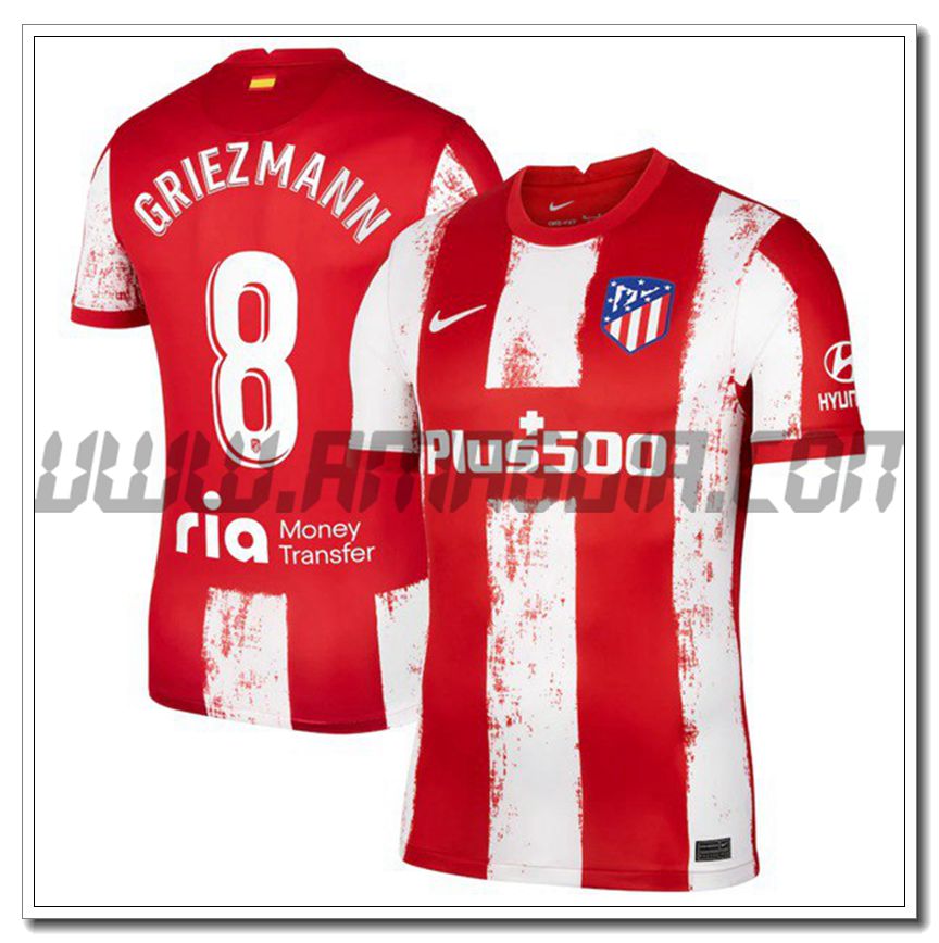 Prima Maglia Griezmann 8 Atletico Madrid 2021 2022