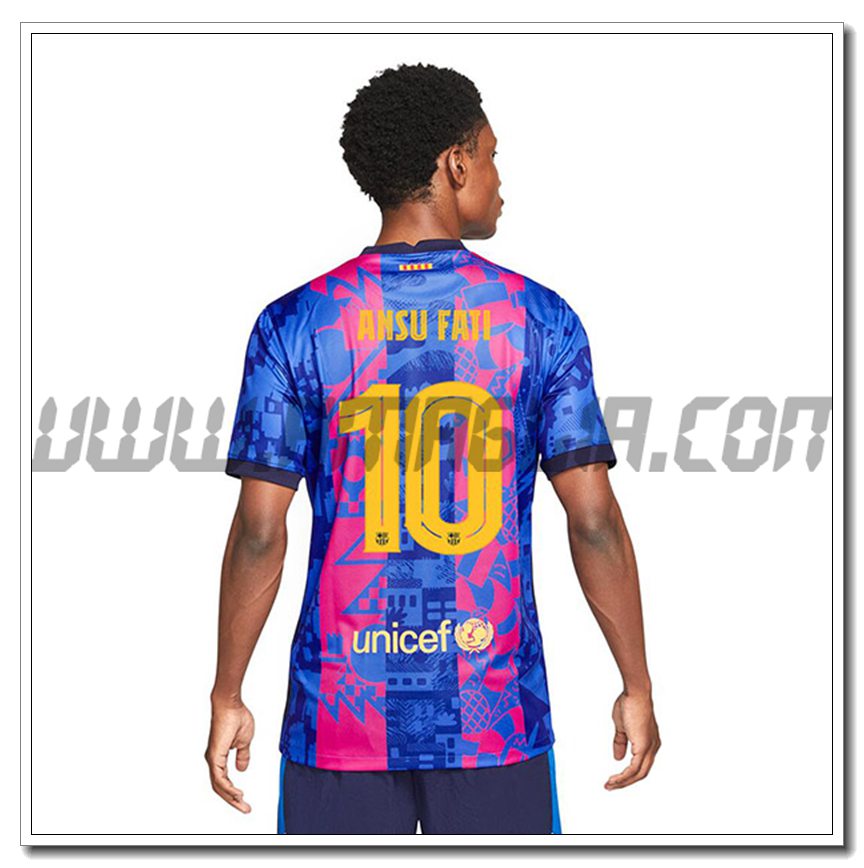 Terza Maglia Ansu Fati 10 FC Barcellona 2021 2022