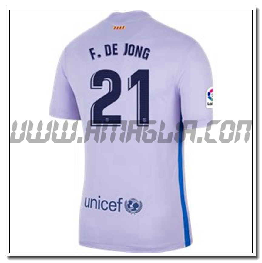 Seconda Maglia Frenkie de Jong 21 FC Barcellona 2021 2022