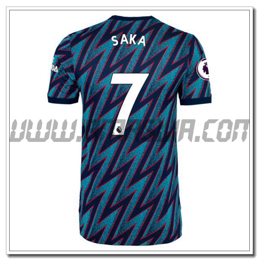 Terza Maglia Bukayo Saka 7 FC Arsenal 2021 2022