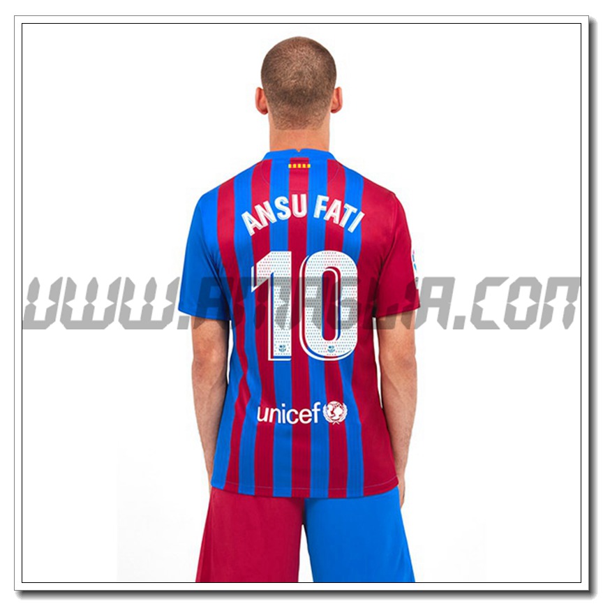 Prima Maglia Ansu Fati 10 FC Barcellona 2021 2022