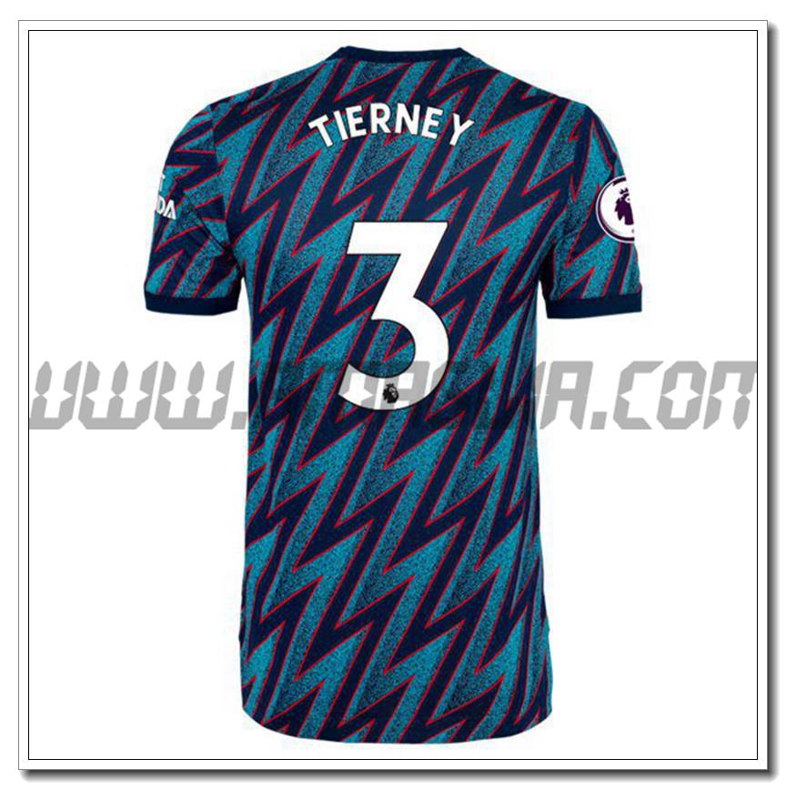 Terza Maglia Kieran Tierney 3 FC Arsenal 2021 2022