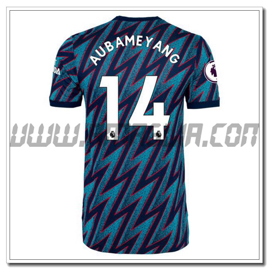 Terza Maglia Pierre-Emerick Aubameyang 14 FC Arsenal 2021 2022