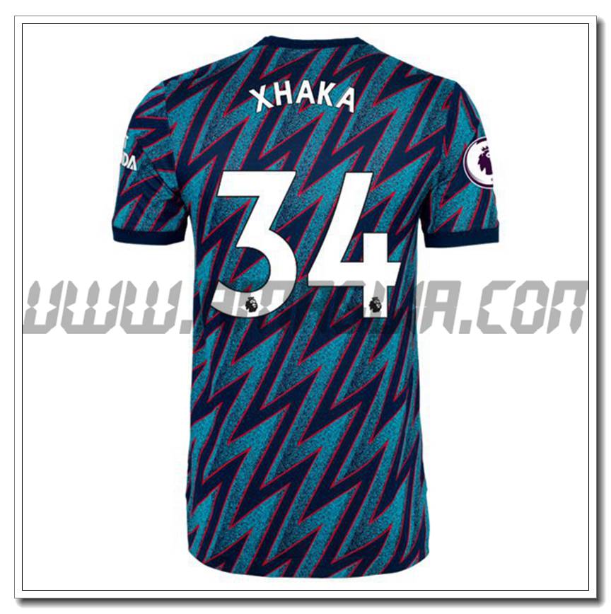 Terza Maglia Granit Xhaka 34 FC Arsenal 2021 2022