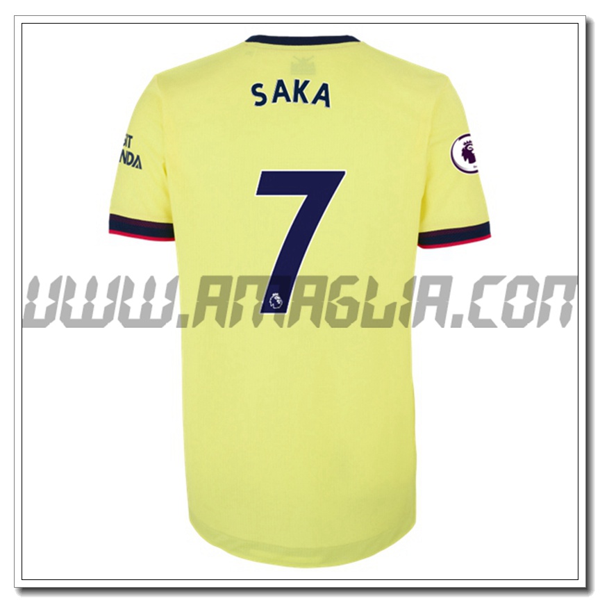 Seconda Maglia Bukayo Saka 7 FC Arsenal 2021 2022