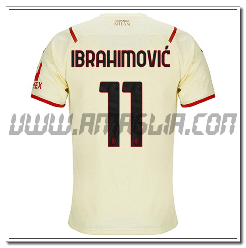 Seconda Maglia IBRAHIMOVIC 11 AC Milan 2021 2022