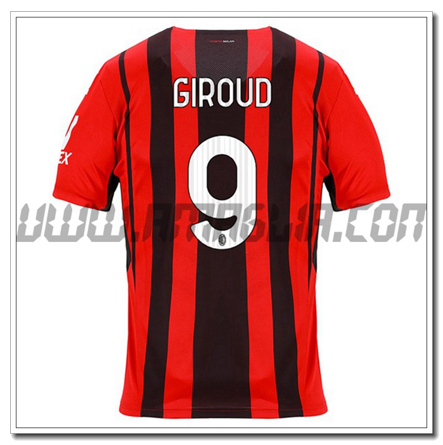 Prima Maglia GIROUD 9 AC Milan 2021 2022