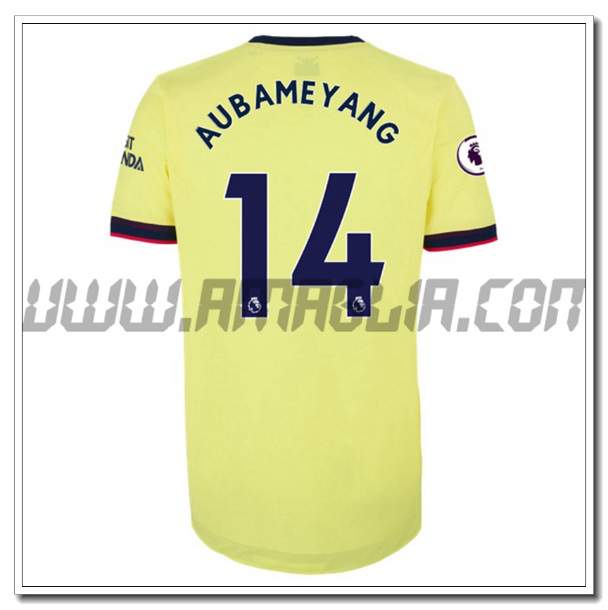 Seconda Maglia Pierre-Emerick Aubameyang 14 FC Arsenal 2021 2022