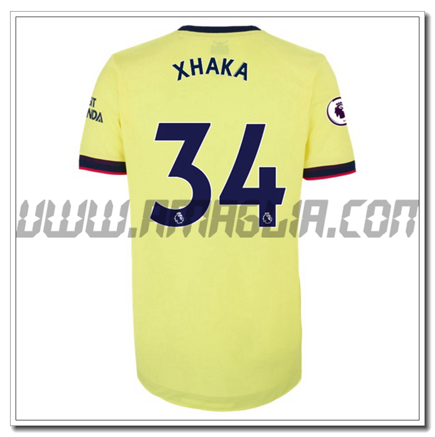 Seconda Maglia Granit Xhaka 34 FC Arsenal 2021 2022