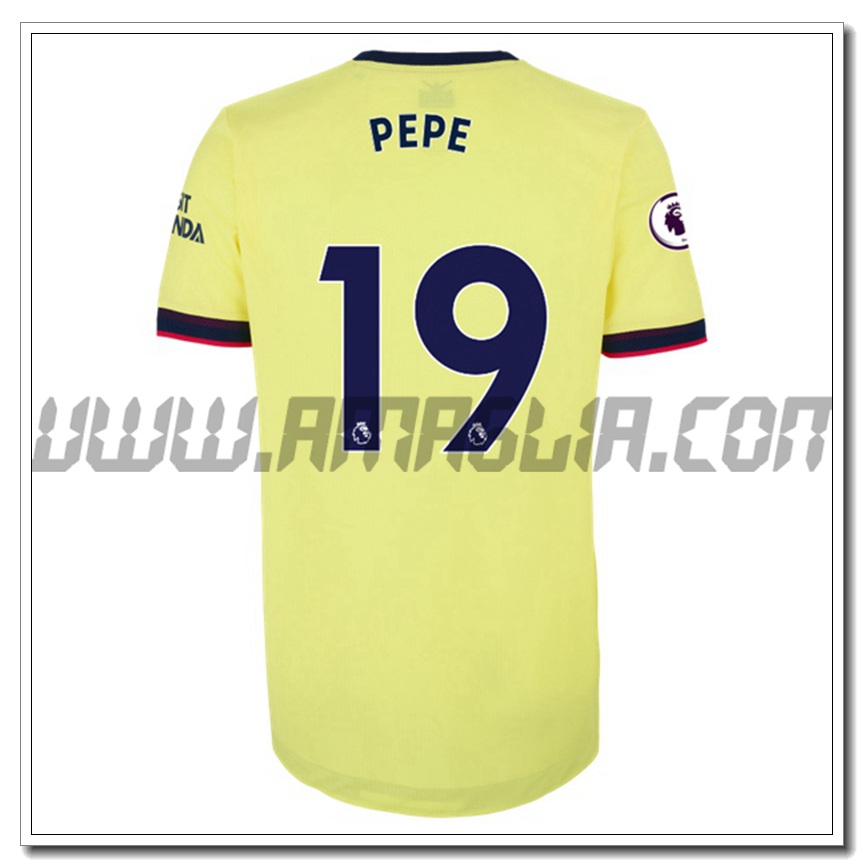 Seconda Maglia Nicolas Pepe 19 FC Arsenal 2021 2022