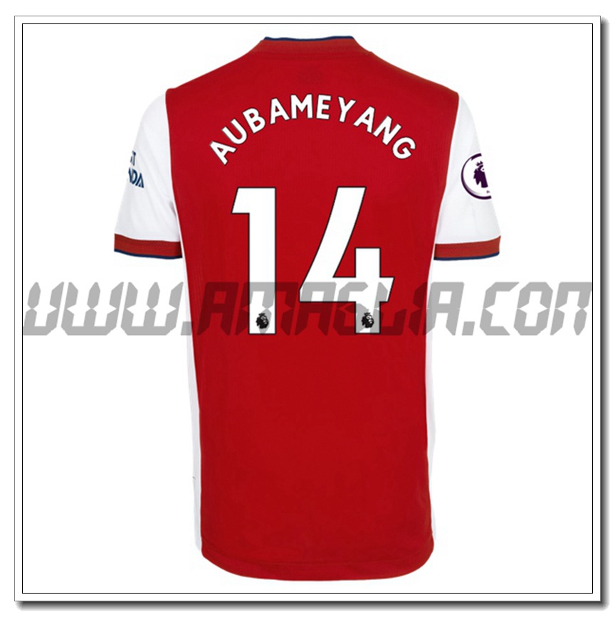 Prima Maglia Pierre-Emerick Aubameyang 14 FC Arsenal 2021 2022
