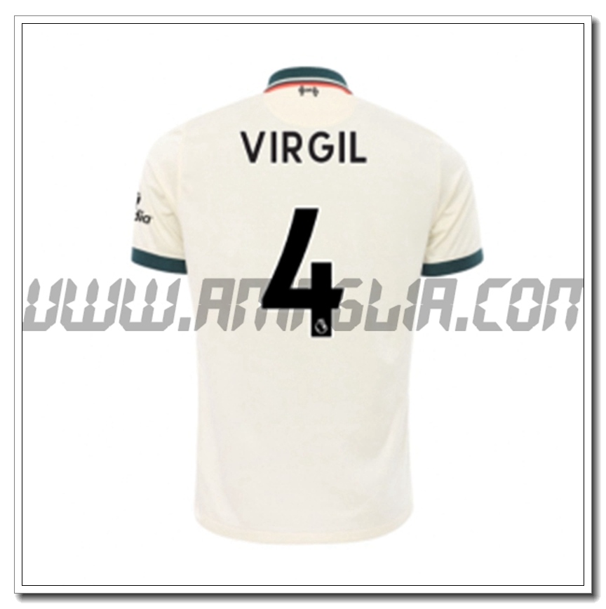 Seconda Maglia Virgil 4 FC Liverpool 2021 2022