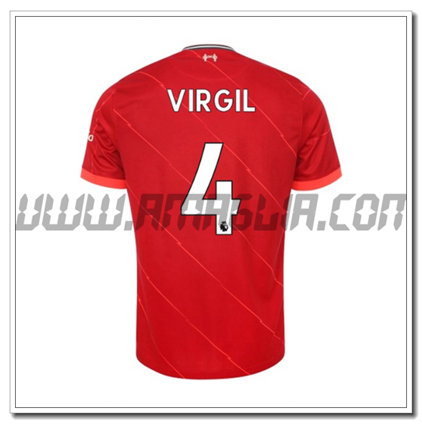 Prima Maglia Virgil 4 FC Liverpool 2021 2022