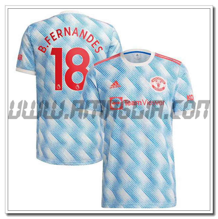 Seconda Maglia B.Fernandes 18 Manchester United 2021 2022