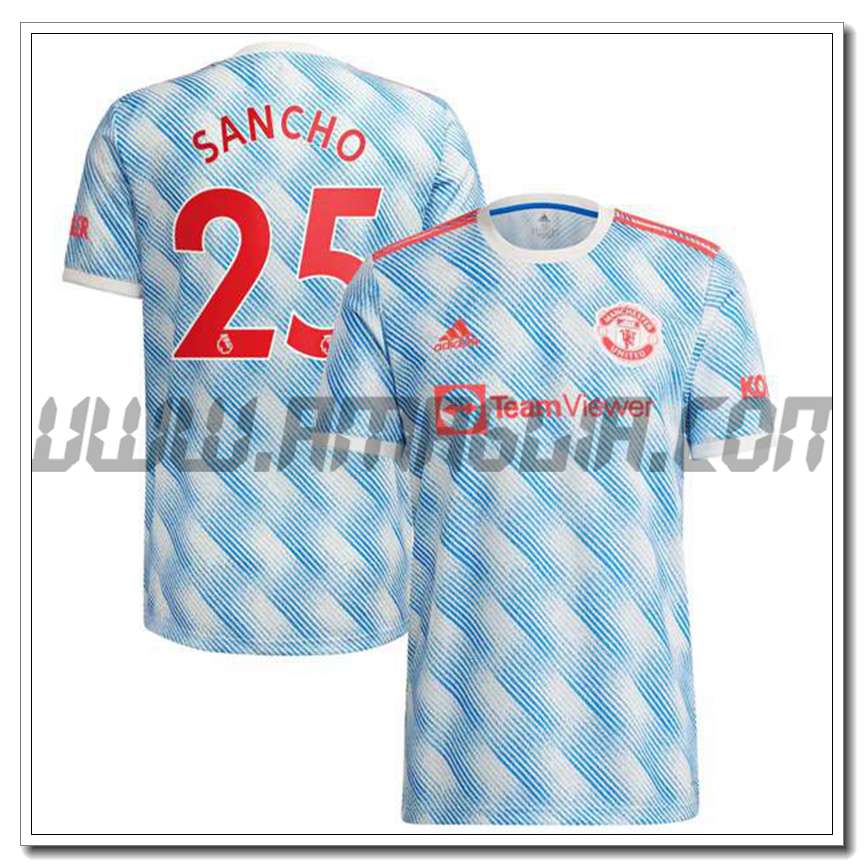 Seconda Maglia Sancho 25 Manchester United 2021 2022